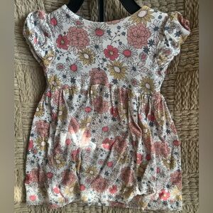 Floral Kids Dress - Pink, Yellow, White